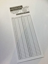 250 Double Sided Scorecards For Crown Green, Short Mat, Or Flat green Bowls