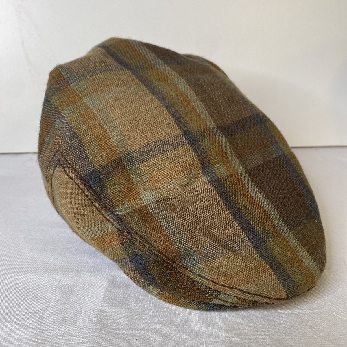 GOORIN BROS Men's Flat Wool Plaid Newsboy Driving Hat Small | eBay