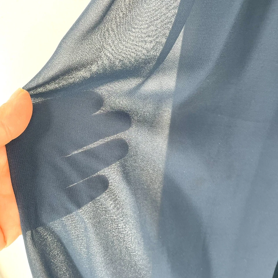 AZAZIE Bridesmaid Dress Gown Size A12 Blue Sweetheart Neckline Chiffon Long - Image 4 of 4