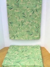 PAIR~TOUCH OF CLASS~EURO PILLOW SHAMS~GREEN CONTEMPORARY FLORAL~30 X EUC30~