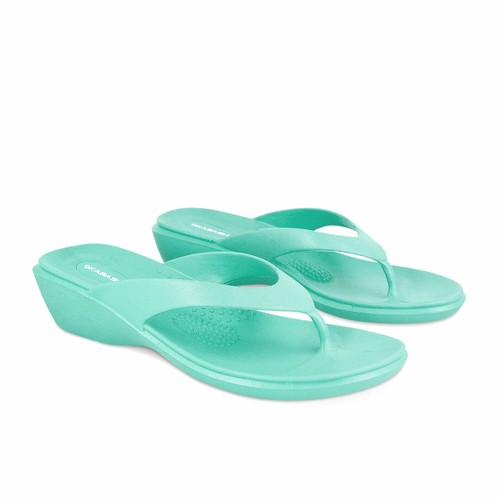 okabashi Women's Splash flip flop sandals. Sea Glass. Narrow Width 3.5 |  eBay