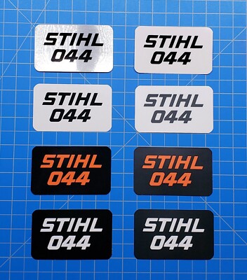 Vinyl Sticker for Stihl 044 Shroud Badge ''Full Vinyl Overlay''