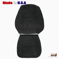 2007 - 2009 Chevy Silverado Passenger Bottom Plus Top Cloth Seat Cover In Black