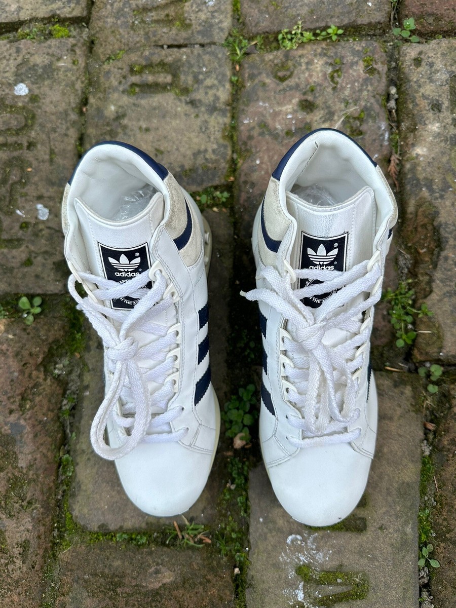 Vintage Adidas Schuhe High Top Jogging Shoes Size U.S-6/Made In Slovenia  (Rare)