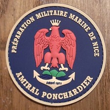 Patch Marine PVC PMM NICE Amiral PONCHARDIER Commando Préparation Militaire
