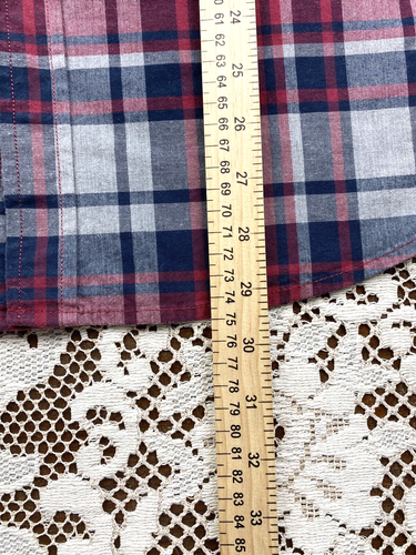 Camisa para hombre Goodfellow & Co grande azul borgoña a cuadros manga larga Northrop - Imagen 9 de 16