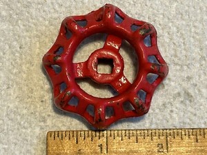 Cast Iron Plumbing  Valve Handle(Red Finish)