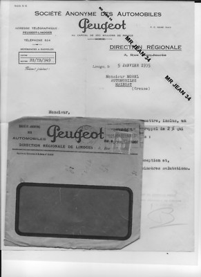 23 Posthöhle Autos PEUGEOT Limoges für Morel Mechaniker a HAND 5