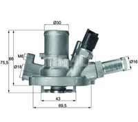 Mahle Original Thermostat, Coolant TI 151 80