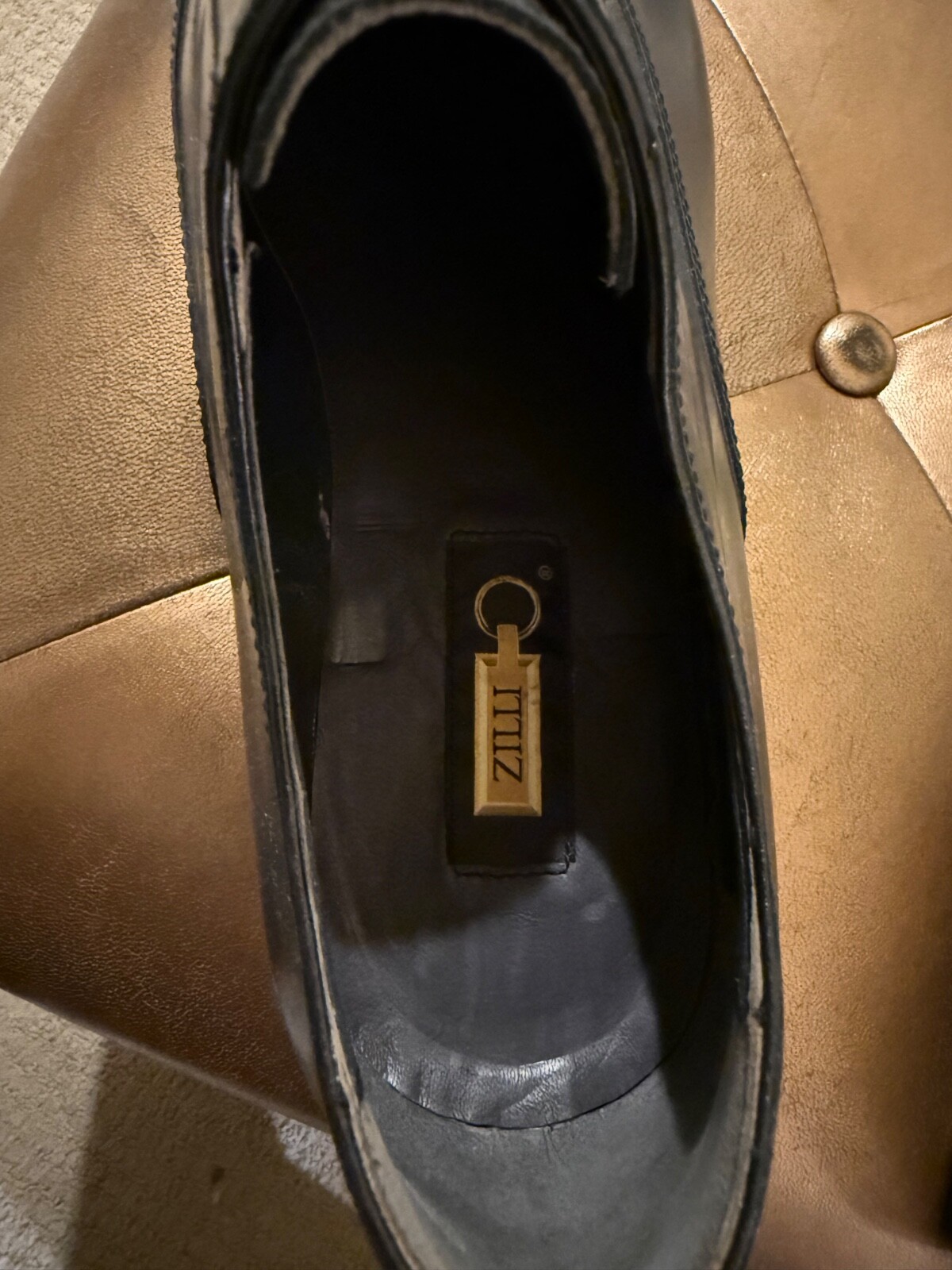 SAOLA scarpe uomo zilli grigie pelle patten speciale taglia 43 o 10US