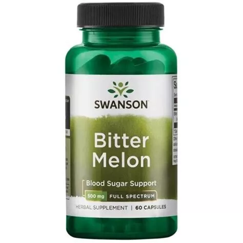 Swanson Vollspektrum Bittermelone 500 mg, 60 Kapseln - Bild 1 von 4