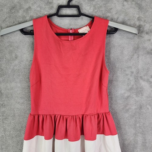 Juniors LOVE ADY Pink & White Dress Fit & Flare Sleeveless Back Zipper Size M - Picture 5 of 10