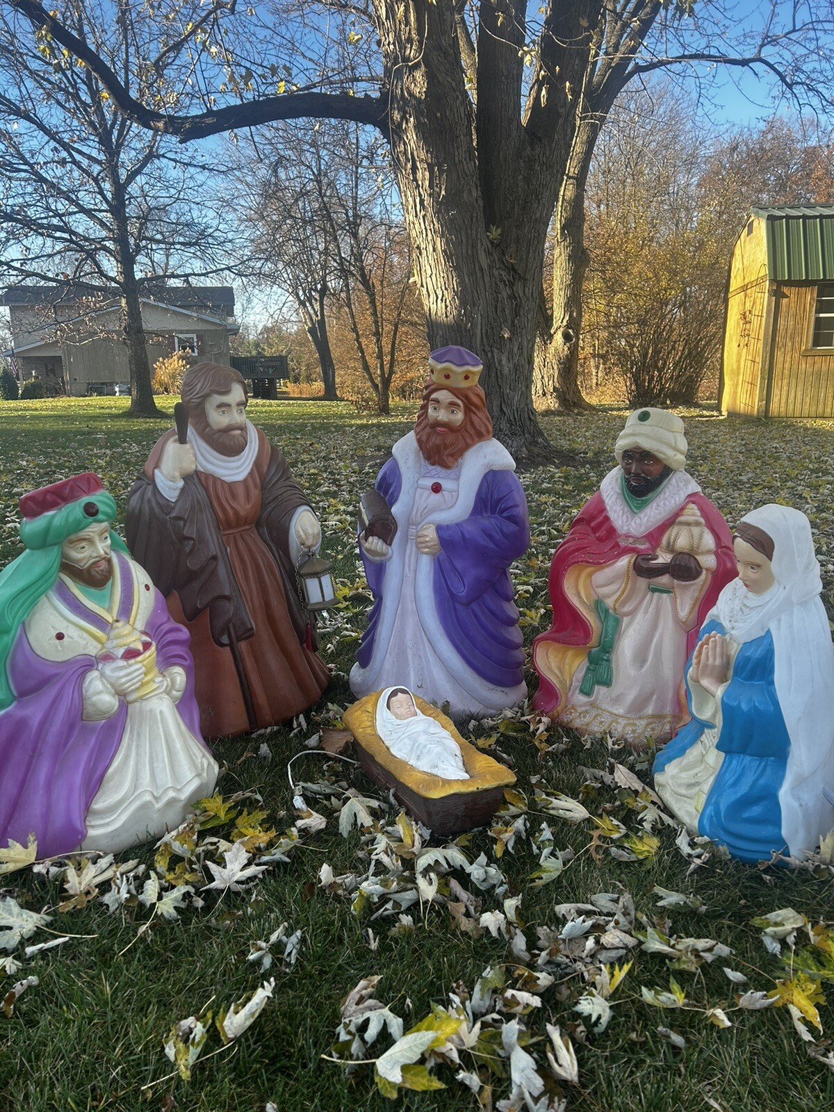 nativity scene blow mold eBay