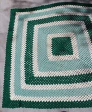 Wonderful Vintage 1960's Handmade Crochet Bed Cover Blanket coverlet