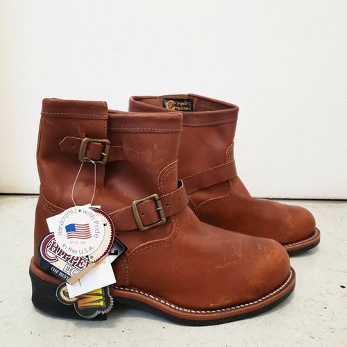 CHIPPEWA Brown Leather Engineer Boot 