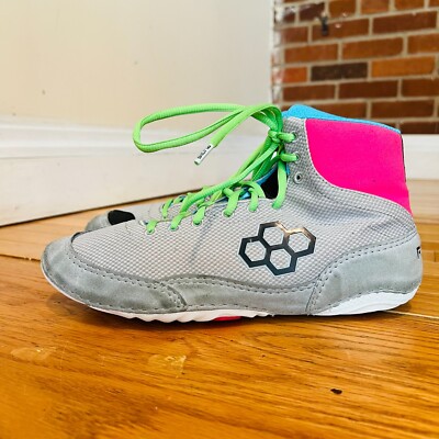 Rudis Colt 2.0 Wrestling Shoes Magenta Lime Gray Mens Size 8 Flexible Light Rudis COLT 2.0 Magenta Lime — Takedown Distribution main image 2