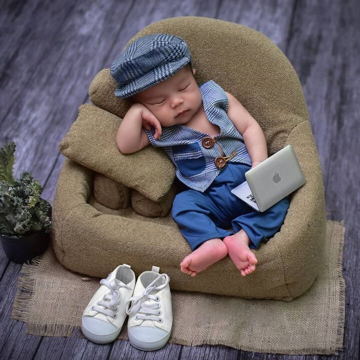 Newborn Photo Shoot Outfit Baby Boy Infant Photography Prop Vest