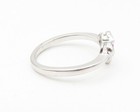 925 Sterling Silver  Petite Pink Topaz Open Love Heart Band Ring Sz 7  RG10857 — photo 2