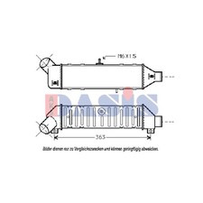 AKS DASIS Ladeluftkühler für VW Caddy II Kombi 9K9B Polo Variant 6KV5 9K9A