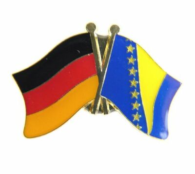 Freundschaftspin Bosnien Herzegowina Pin Fahne Flagge