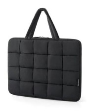 15.6 Inch Laptop Case, Lightweight Puffy Laptop Sleeve with 15-16 inch Black