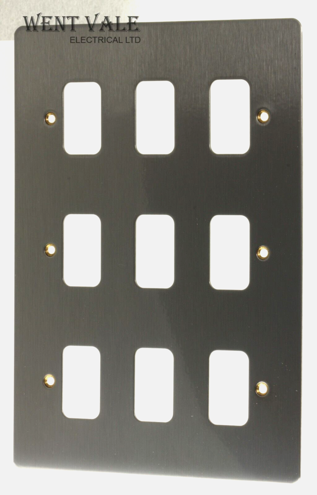 MK Edge/Grid Plus - K14349 BRC - 9 Module Grid Switch Cover Plate + Grid Frames
