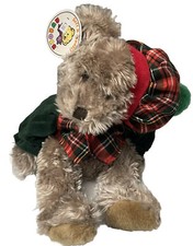 RARE Vintage Aurora Soft And Cuddly Plush Bear Shaggy Scottish 13.5  Vest