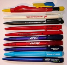 10 Kugelschreiber "Flughafen Erfurt" Weimar Airport Thüringen ERF pens NEU !!