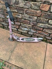 Micro Scooter Sprite Pink 2 Wheel Folding Scooter Ages 5-12 Height Adjustable