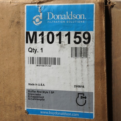 GENUINE DONALDSON EXHAUST MUFFLER SILENT PARTNER NEW M101159 - Picture 5 of 5