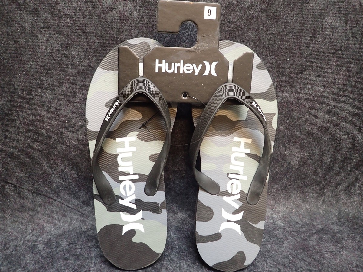 Hurley men\'s flip flop Hurley Mens Layback Flip Flop Sandals Camouflage Olive Black  main image 3