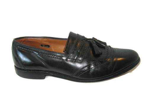 Allen Edmonds BRADENTON Wingtip Kiltie Mocassini Taglie 12 C Nero Pelle  Abito Da | eBay