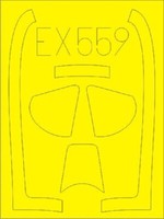 MW22 Eduard EX559 P-51D 1/48 Mask For Meng
