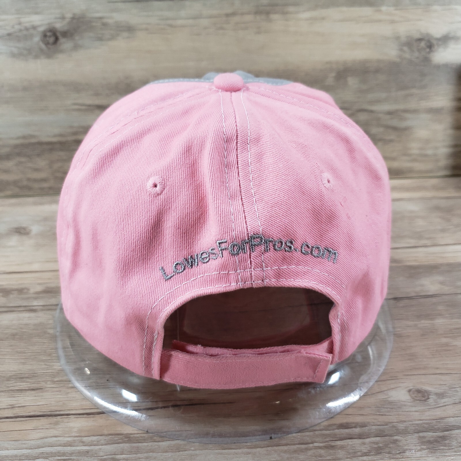 Lowe's ProServices Hat Cap Strap Back Gray Pink L… - image 4