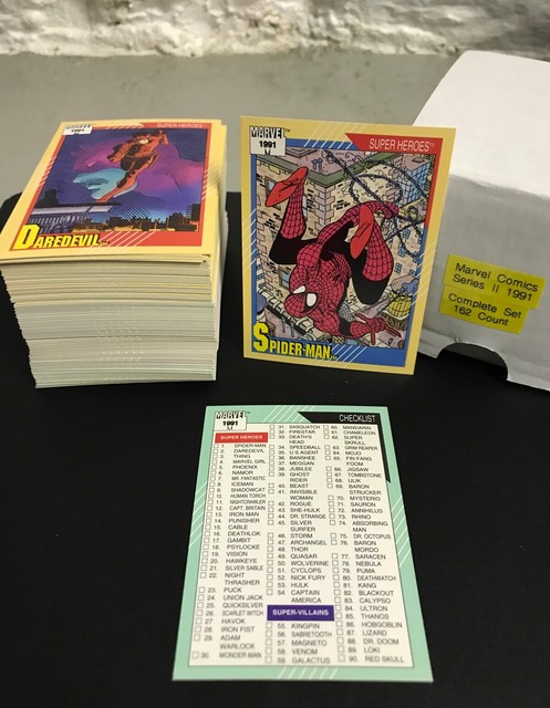 1991 Marvel Universe Series 2 Trading Cards COMPLETE BASE SET 1 162 
