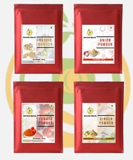 DORNISH STARCH Ginger Powder 100g, Onion Powder 100g, Garlic Powder 100g, Tomato
