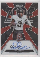 2022 Panini Chronicles Draft Picks Red 28/75 David Bell #Z-DBE Auto r7d
