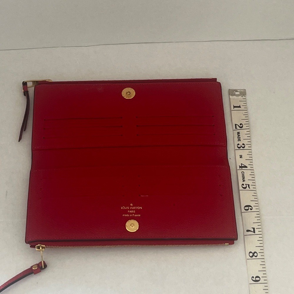 Louis Vuitton Adele Wallet Monogram Empreinte Red. - image 7