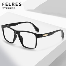 TR90 Anti Blue Light Square Eyeglasses Men Fashion Classic Clear Lens Glasses
