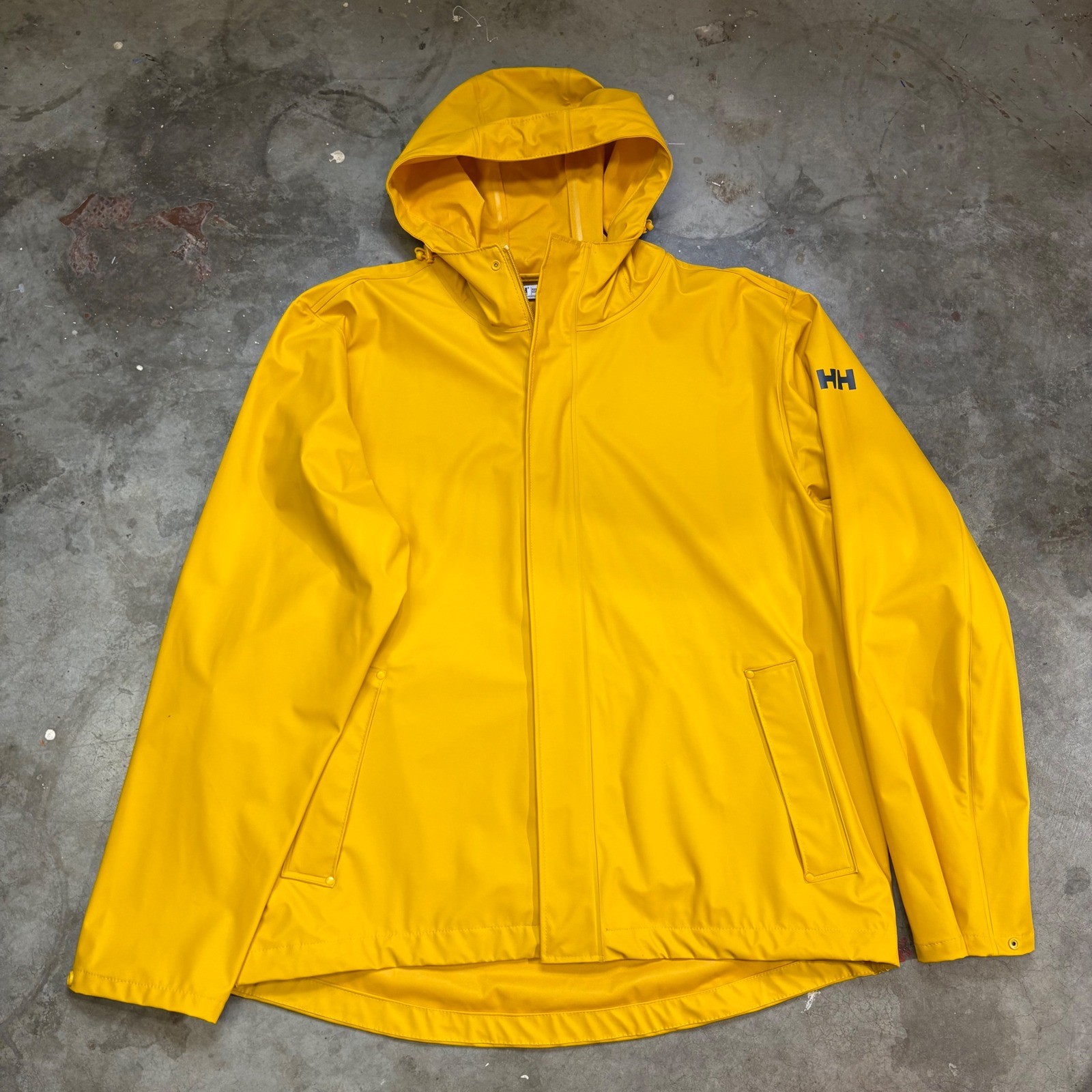 Helly Hansen Women's Yellow Rain Jacket Hooded Wa… - image 1