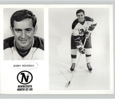 Bobby Rousseau Minnesota North Stars Hockey Player Sports 1971 Press Photo