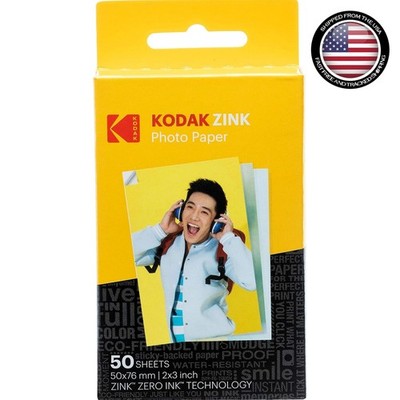 50 Sheets of 2x3 Water-Resistant ZINK Photo Paper - Perfect for Kodak Printers