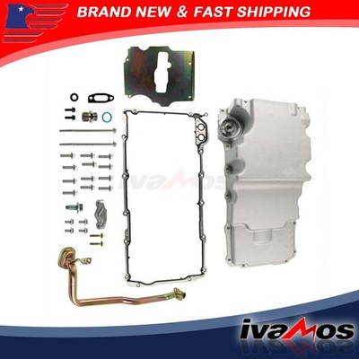 Engine Low Profile Oil Pan Retro Fit For LS1 LS2 LS3 1982-1992 6.2L 6.0L 302-2