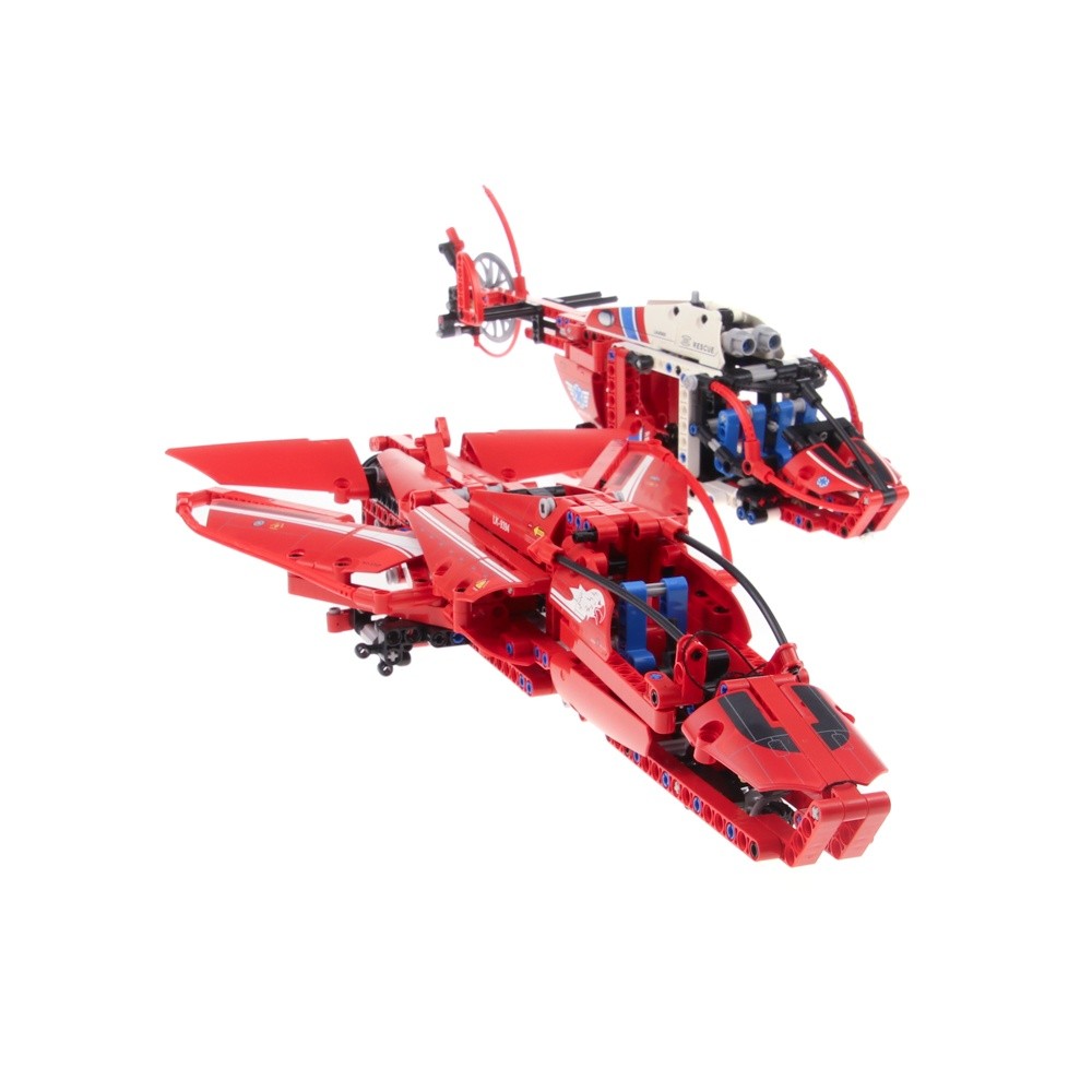 1x Lego Technic Jet Aircraft 9394 Airport Helicopter 8068 Incomplete Set