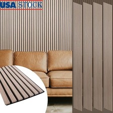 Wood Slat Wall Panels Acoustic Art Decorative Indoor Room Treatment Eco Friendly