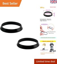 6PCS Rubber Cone Seal Rings for Drain Pipe & Sink Odour Trap | Leak-Proof, Hi...