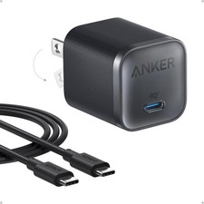 45W Fast Charging Compact Foldable USB C Charger Block Anker Nano Plug iPhone
