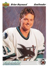 Brian Hayward 1991-92 Upper Deck #59 San Jose Sharks