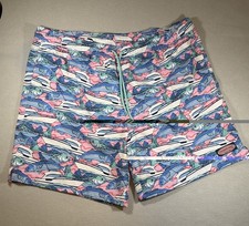 Vineyard Vines Blue And Pink Swim Suit XL 7 In Inseam Used Great Condition
