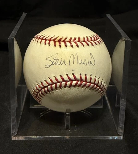 Stan Musial Autographed / Signed  Baseball w/ local Show COA, April 25, 1998